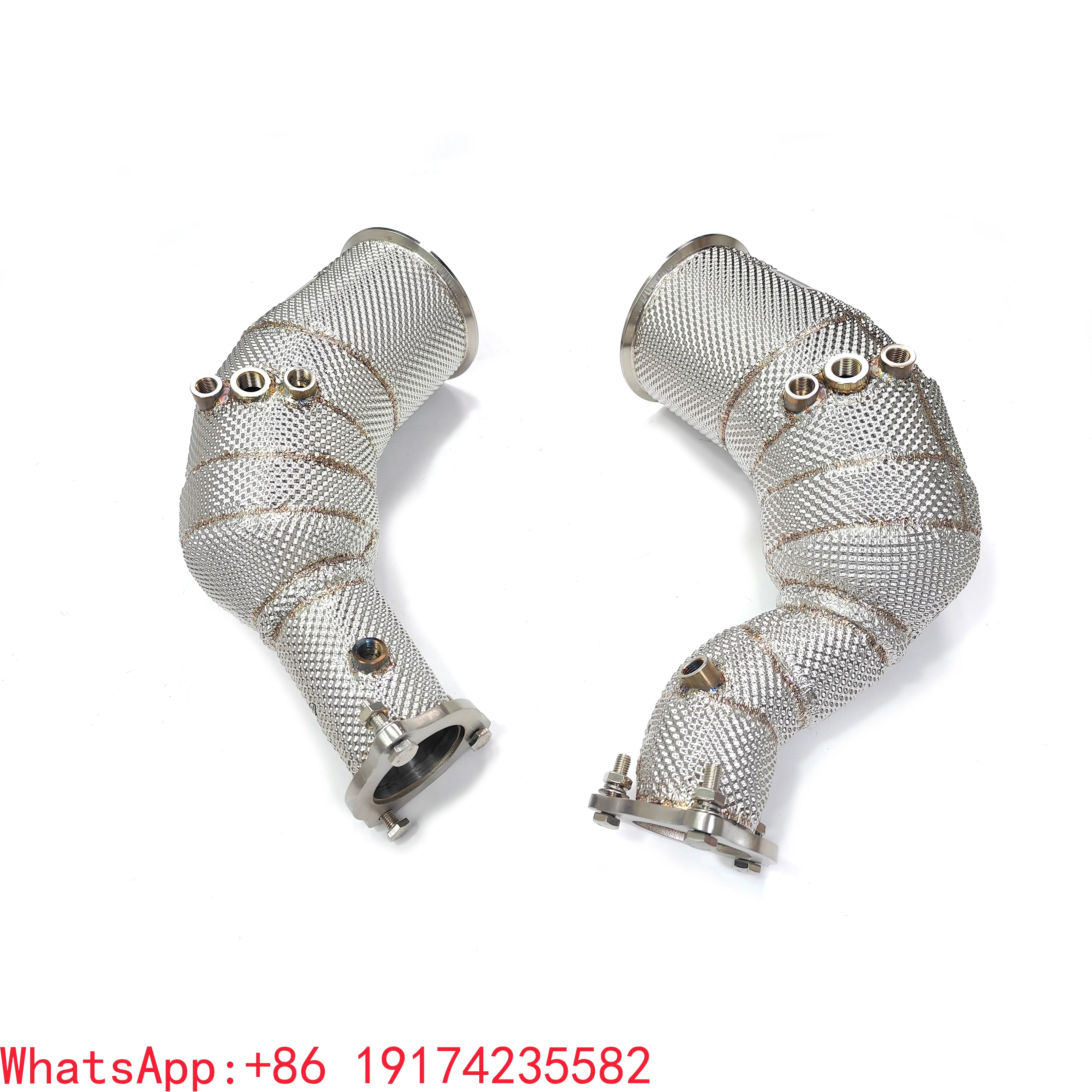 

For High Quality CSZ SS304 Catted Downpipe for Audi RS4 RS5 B9 2.9T High Flow Downpipe With Heatshield