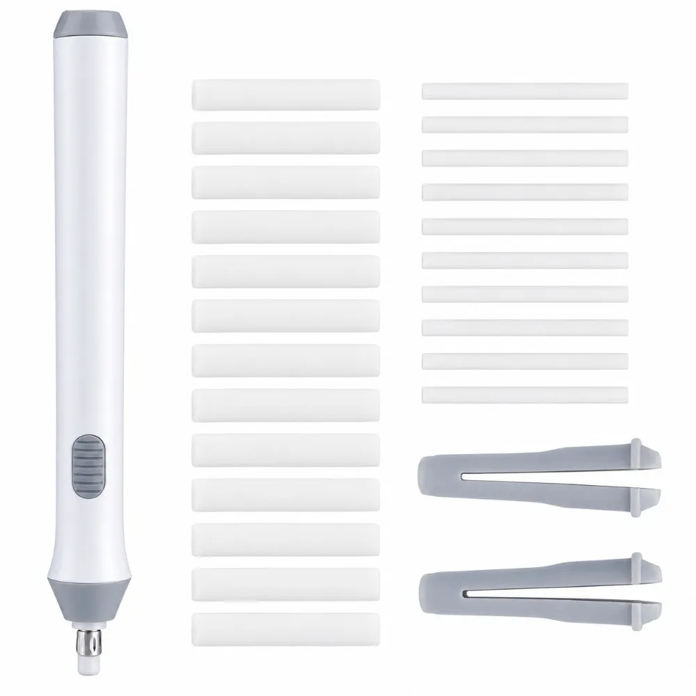22 Eraser Refills Electric Pencil Eraser Portable Plastic Pen Replaceable Rubber Refills Automatic Eraser Kit
