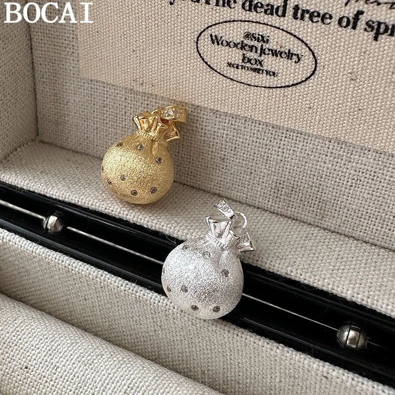 

BOCAI Новый модный и роскошный кулон-талисман из стерлингового серебра S925, избранный подарок для женщин