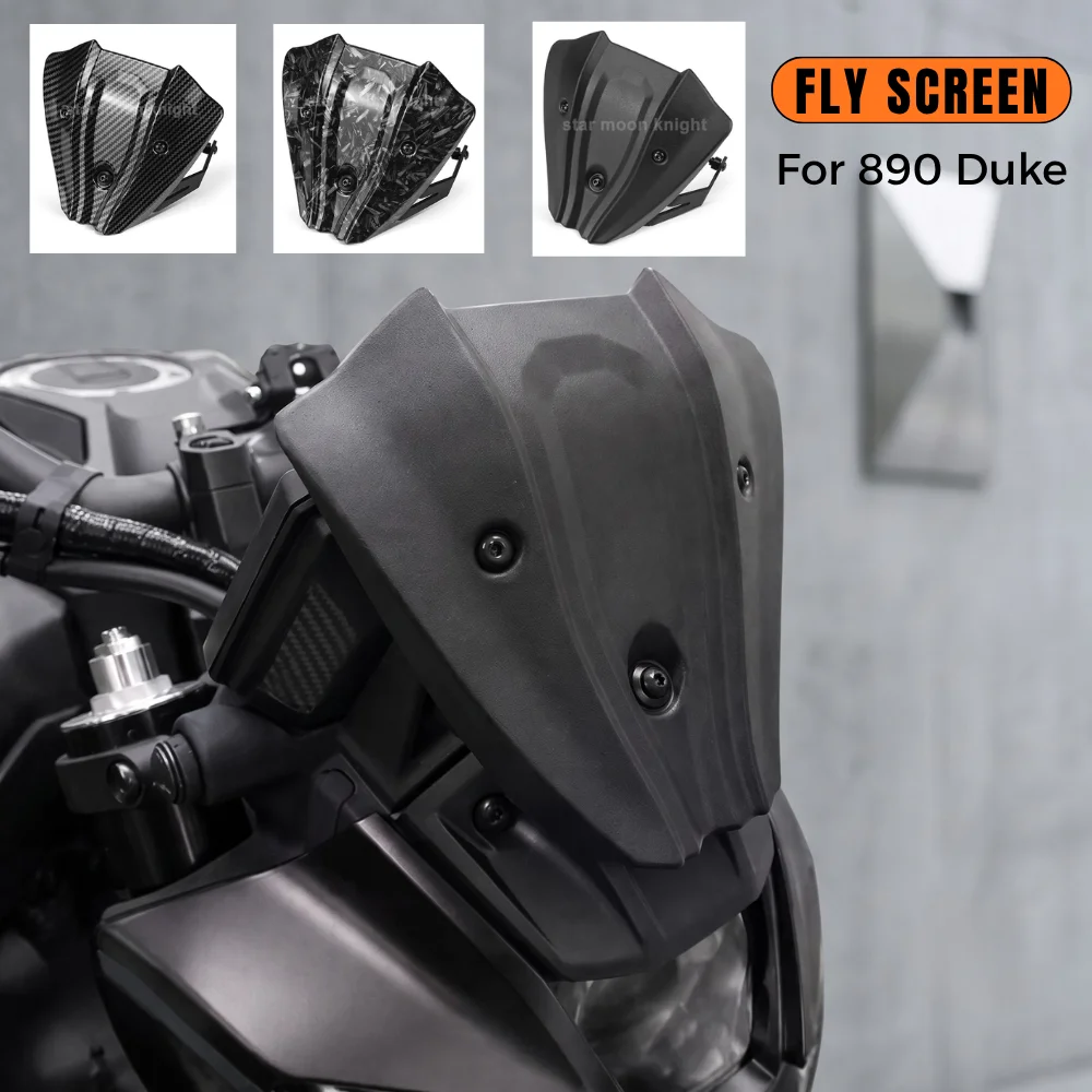 For 890 Duke GP Duke 890 Duke R 2020 2022- Motorcycle Front Fairing Windscreen Windshield Fly Wind Deflector Screen