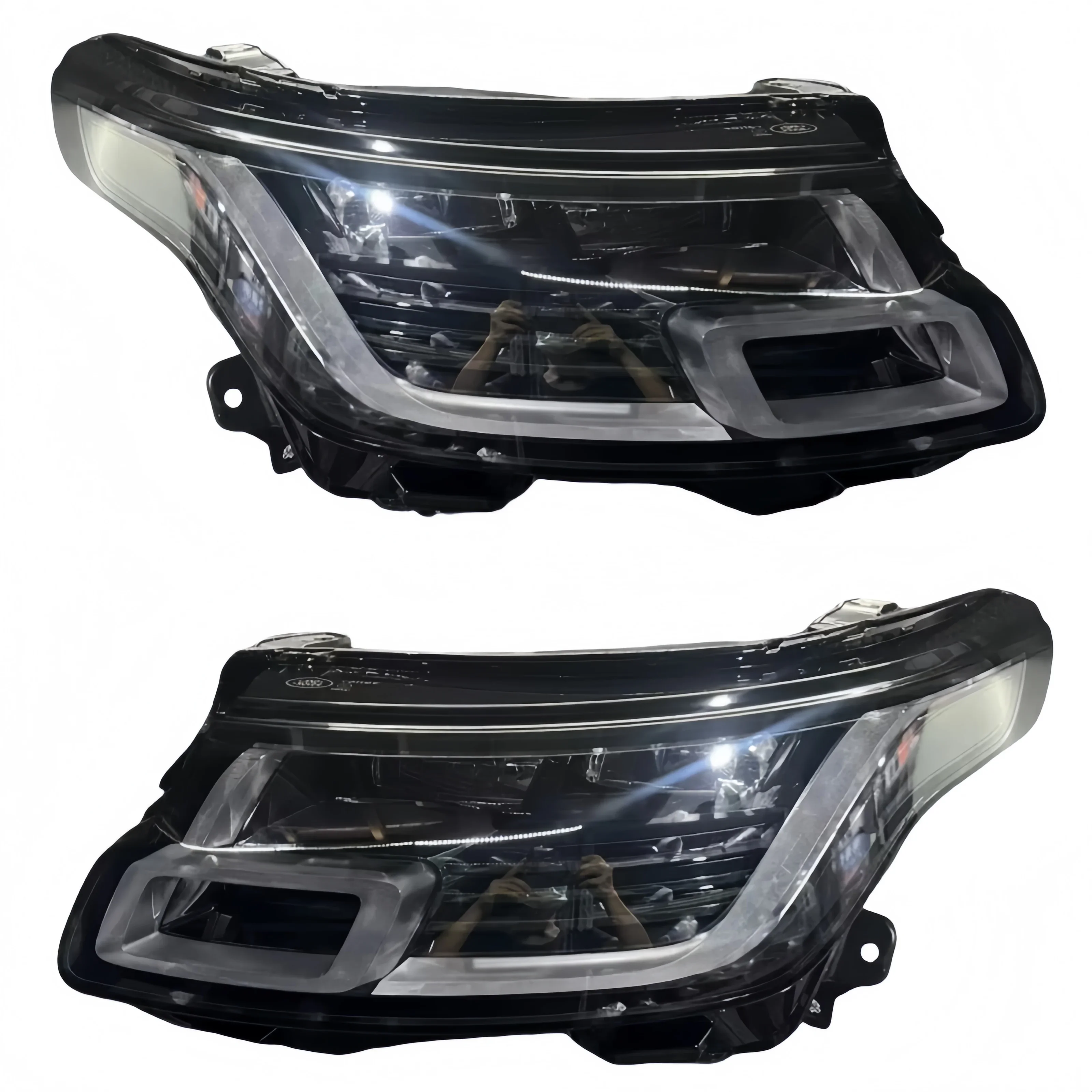 المصابيح الأمامية المتوافقة مع لاند روفر رينج روفر سبورت L560 LED يسار ويمين 2018-2022 EU LR108332 LR093383 J8A2-13W02 #6