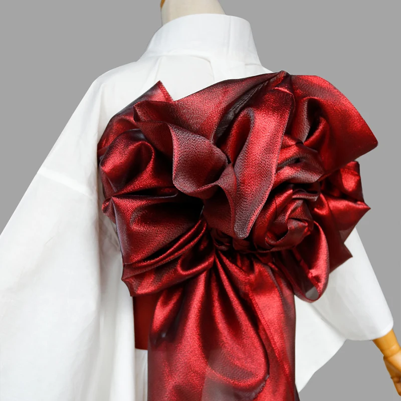 

Stylish Super Larger Flower Design Belt Geisha Japanese Yukata Obi Waistband Cheongsam Dress Decor Corset Kimono Sash Accessory