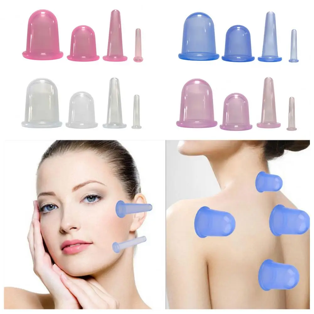 Silicone Cupping Therapy Facial Beauty Vacuum Suction Cups for Improve Blood Circulation Reduce Stress Amazing Cellulite Remover