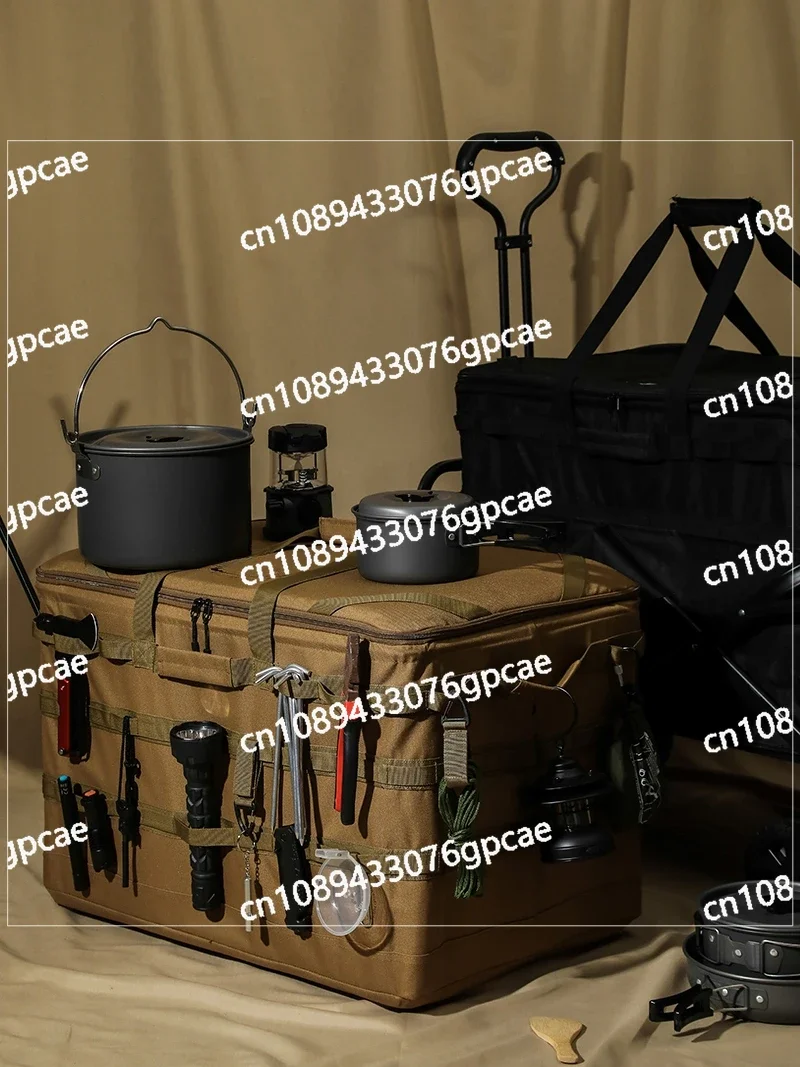 Large Outdoor Camping Storage Bag Carry Large Capacity Camping Supplies Equipment Folding Box Tactical Picnic Storage Box