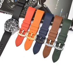19mm 20mm 21mm 22mm 23mm 24mm Quick Release Universal Strap For Seiko Rolex Replace Watch Band fluororubber Rubber Wristband