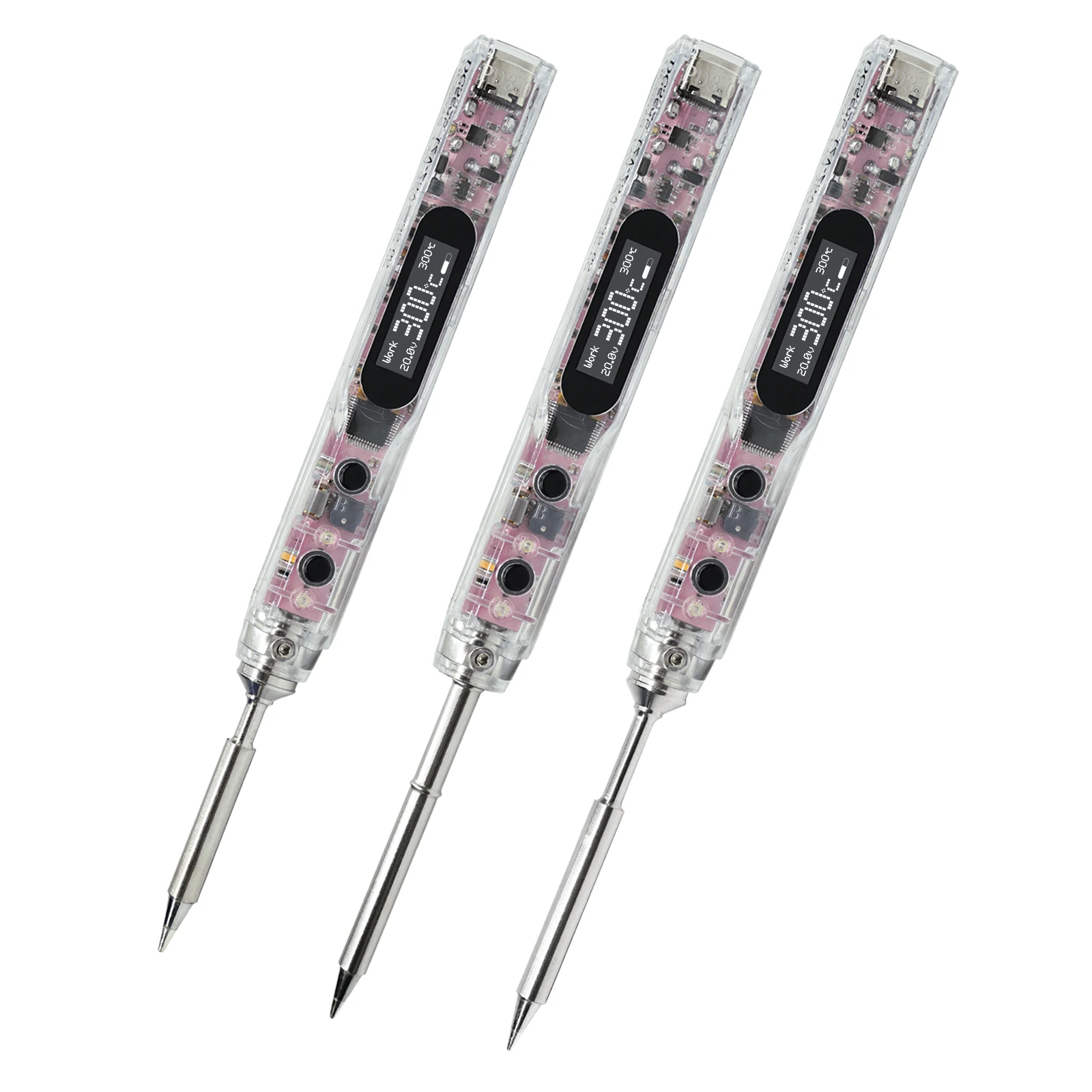 Kit Portable OLED Electric Soldering Iron With TS Soldering Iron Tips Electric Soldering Iron