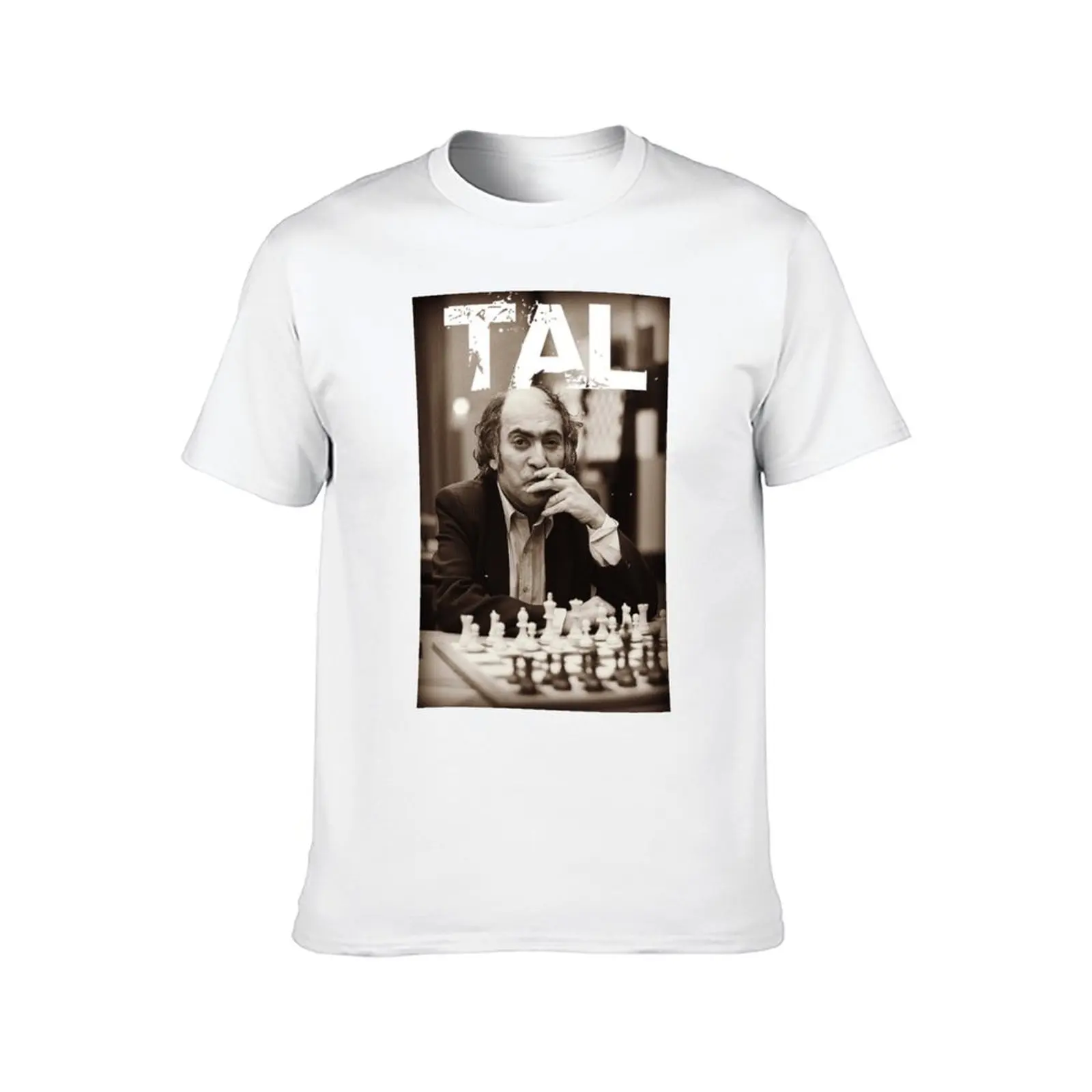 Russian Chess Grandmaster Mikhail Tal T-Shirt t shirt men 100% cotton luxury brand t shirts designer T-Shirt