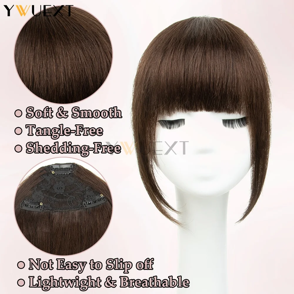 3 مقاطع في الانفجارات الشعر البشري الحقيقي مستقيم قطعة شعر آلة تمديدات شعر ريمي 20 جرام/القطع للنساء سهلة الارتداء والإزالة #2