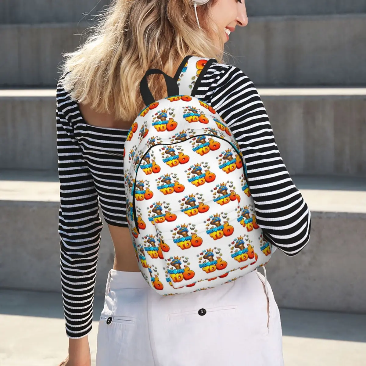

Bloons TD6 Backpack Hot Sale Daypack Large Capacity Boys Girls BookBag School Bag Shoulder Bags for Men Women