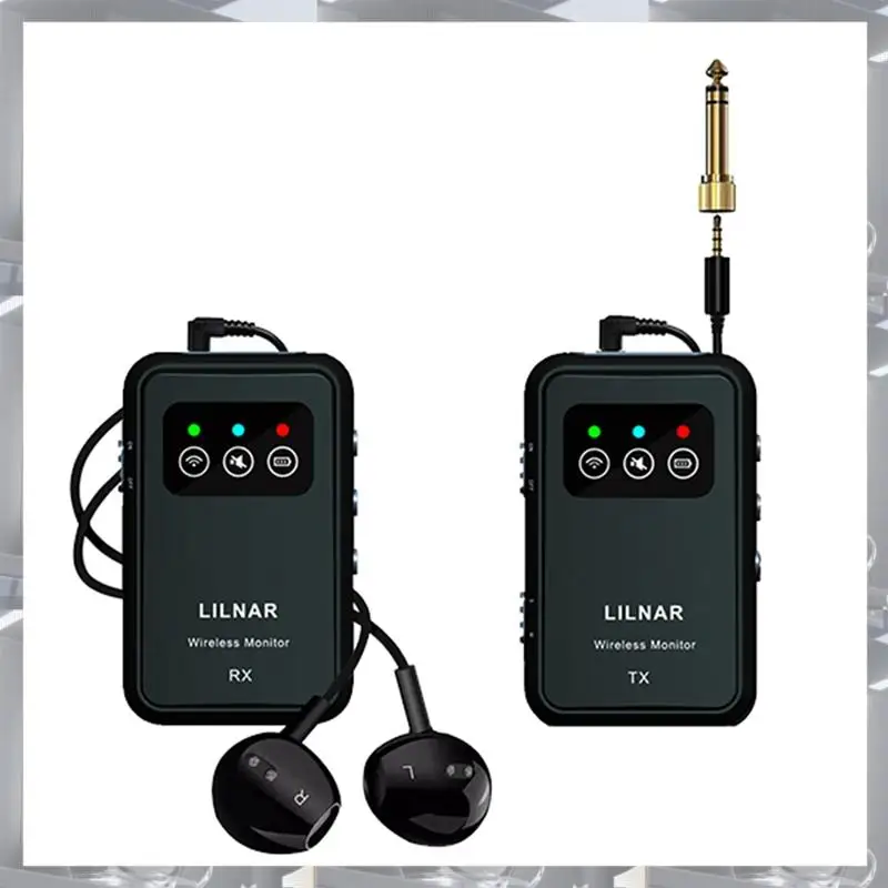 

Hot Selling-Wireless In Ear Monitor System 2.4G Wireless IEM System Transmitter Receiver Support Stereo Mono Singer Studio,Wirel