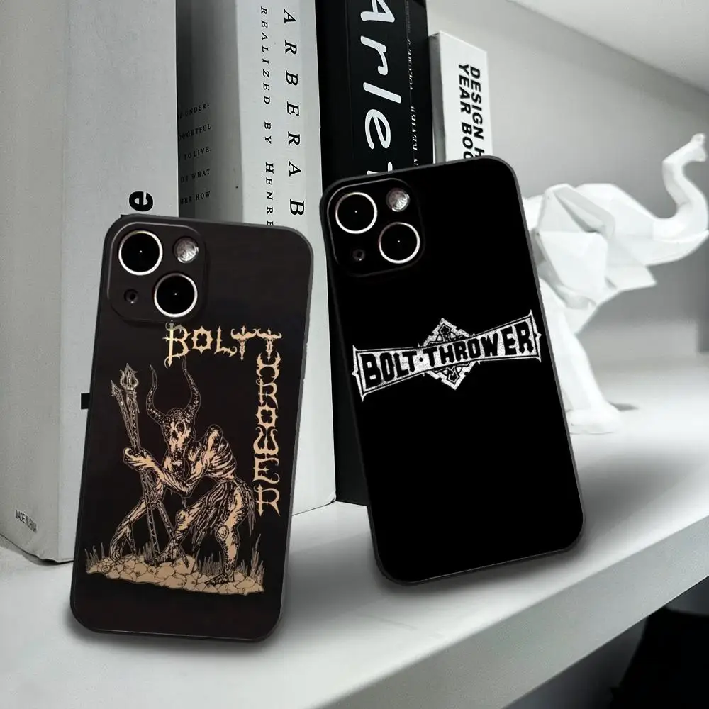 FOR IPhone 15promax Bolt Thrower Phone Case 14 11 12 Pro 8 7 15 Plus 13 Pro MAX XR XS MINI Black Soft Covers