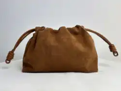 Motingsome Natural Suede Leather Women Handbag Luxury Designer Handbag Pouch Clouds Shape Messenger Purses Matte Cowhide Tote