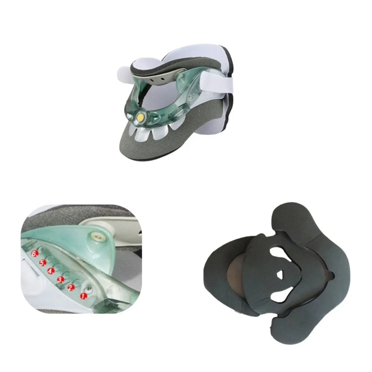 Dispositivo di trazione cervicale correttore del collo collare cervicale protezione elasticizzata del collo supporto per la fissazione della colonna vertebrale bretelle per il collo