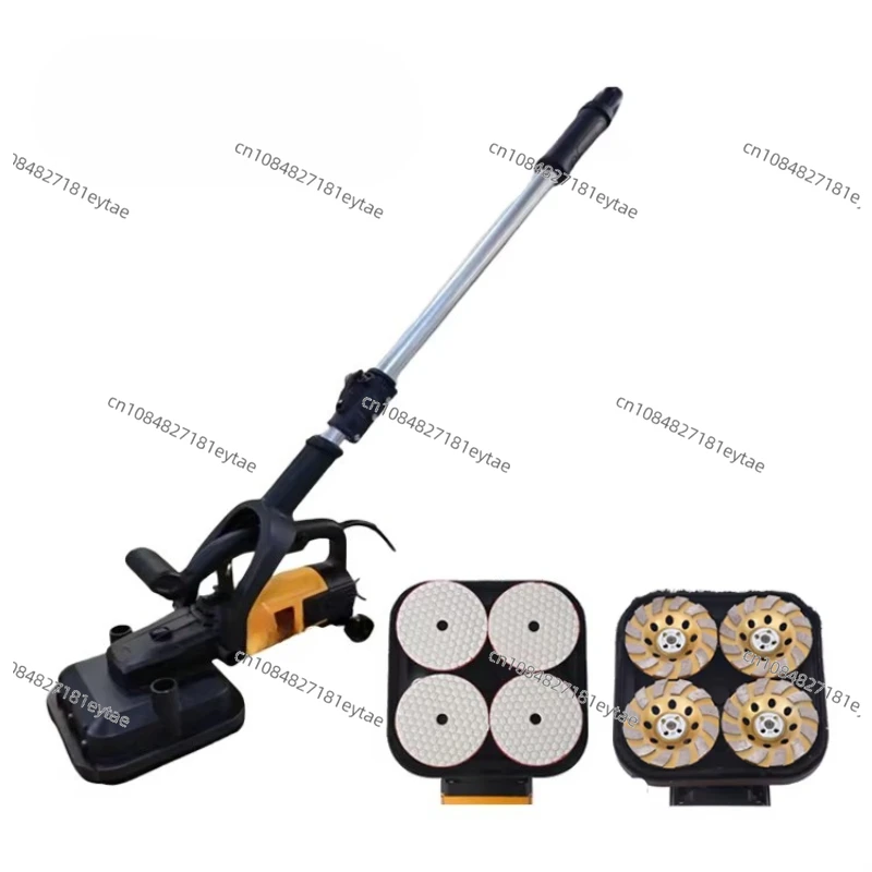 

Construction Industry Handheld Concrete Polisher Floor Grinder 4 Disc Concrete Grinder with Dust Vacuum