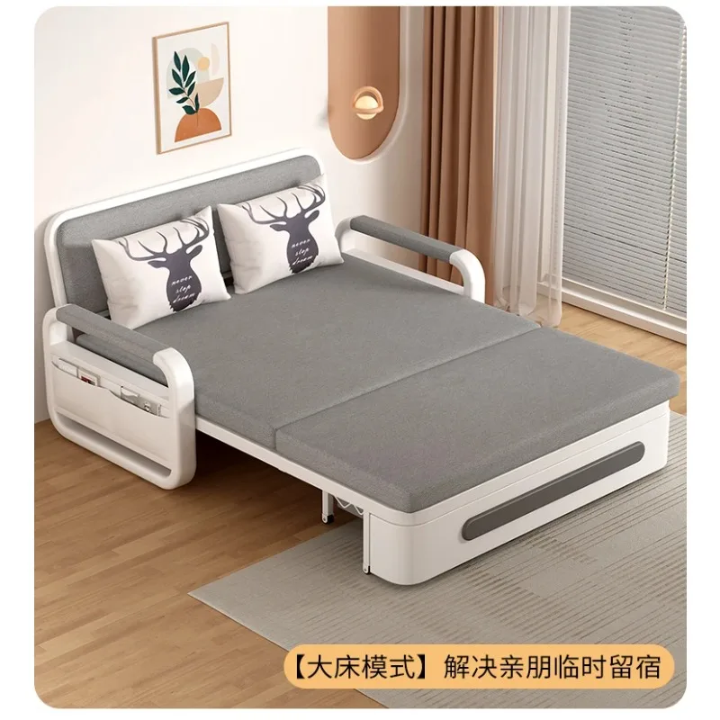 Multi-Functional Retractable Sofa Bed Modern Simple Single Bed for Home Small Space