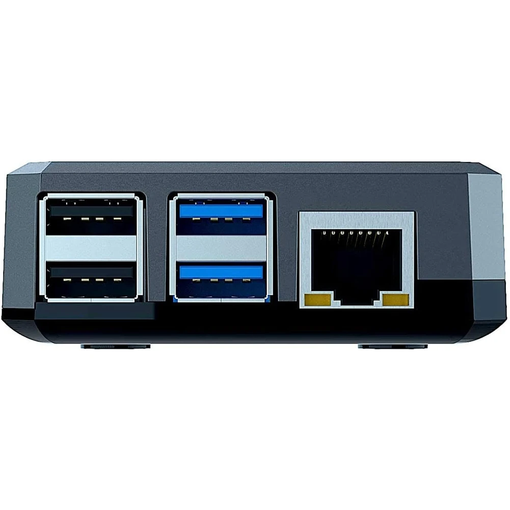 für Argon Neo Raspberry Pi 4B Kühlkörpergehäuse, schlankes Aluminiumgehäuse, unterstützt Lüfter und magnetisch, oben reichhaltig