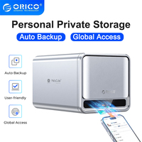 ORICO NAS 2/5 Bay HDD/SSD Enclosure 40TB/100TB House Personal Cloud Serve Smart Backup MetaCube Household Storage for Teamwork