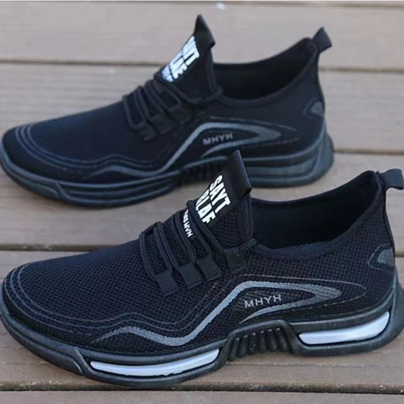 รองเท้าวิ่งแบบมินิมอลสำหรับผู้ชายรองเท้าผ้าใบลำลองกันลื่นน้ำหนักเบาระบายอากาศได้ดีใส่สบายใหม่2023ฤดูร้อน