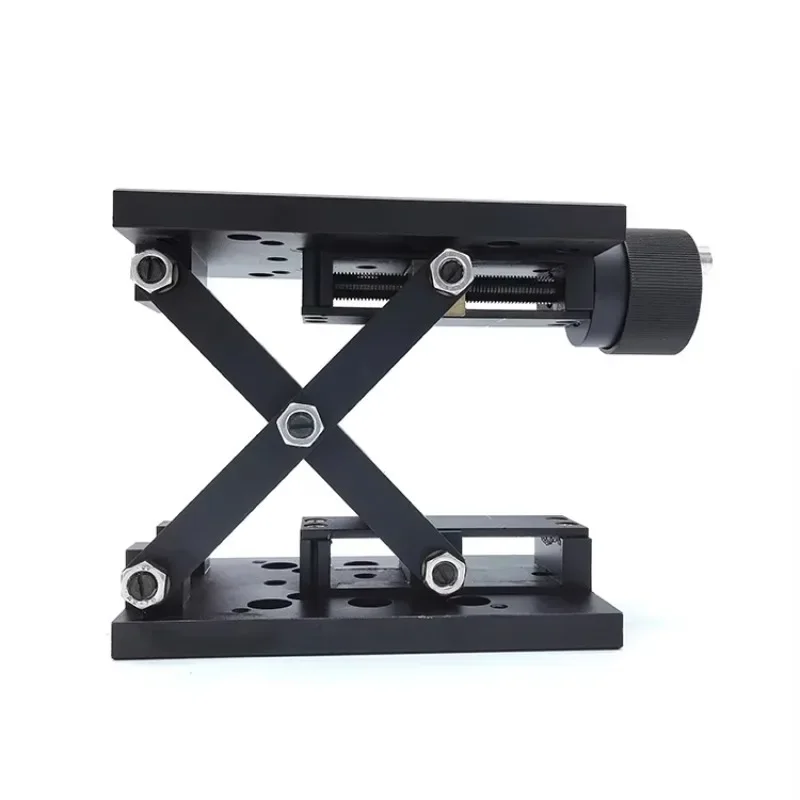Optical Manual Lifting Translation Stage, 60mm Travel, 20kg Load, 0.1mm Accuracy Micrometer Adjuster for Lab Alignment
