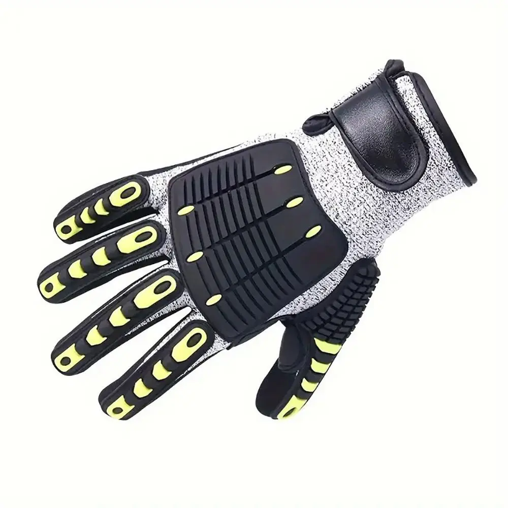 1 زوج المضادة للاهتزاز حماية قفازات العمل في الهواء الطلق الإنقاذ المستوى 5 مكافحة قطع المضادة للتصادم قفازات مكافحة تحطيم S/M/L/XL/2XL