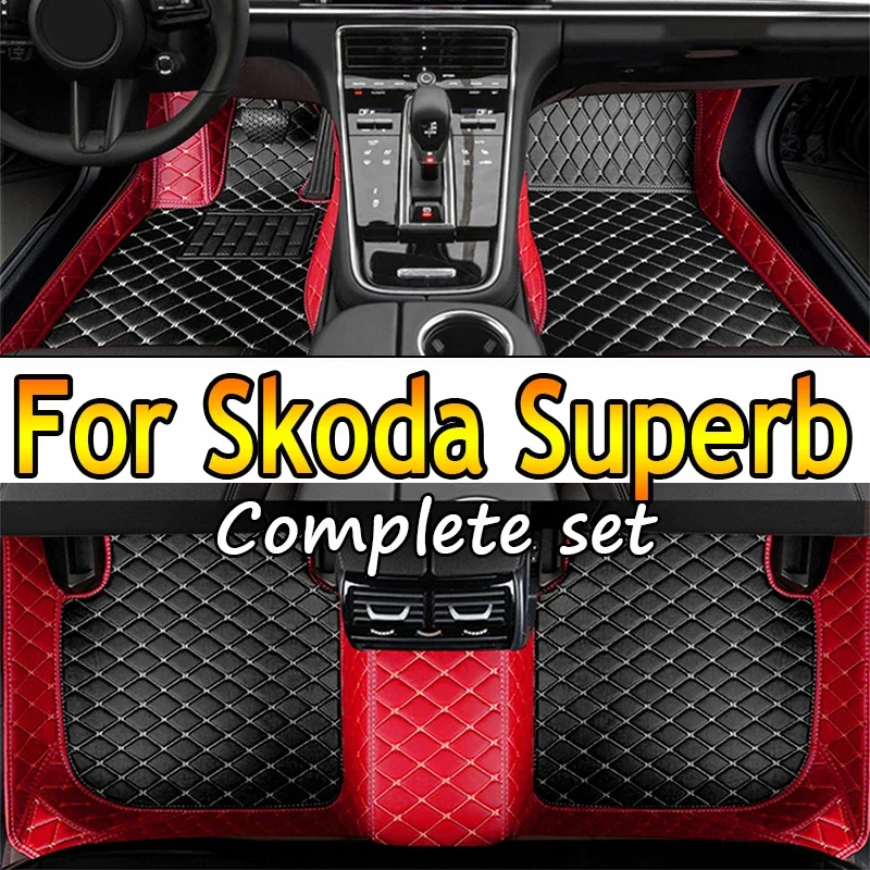 

LHD Car Floor Mats For Skoda Superb 2023 2022 2021 2020 2019 2018 2017 2016 Automobiles Interior Accessories Waterproof Carpets