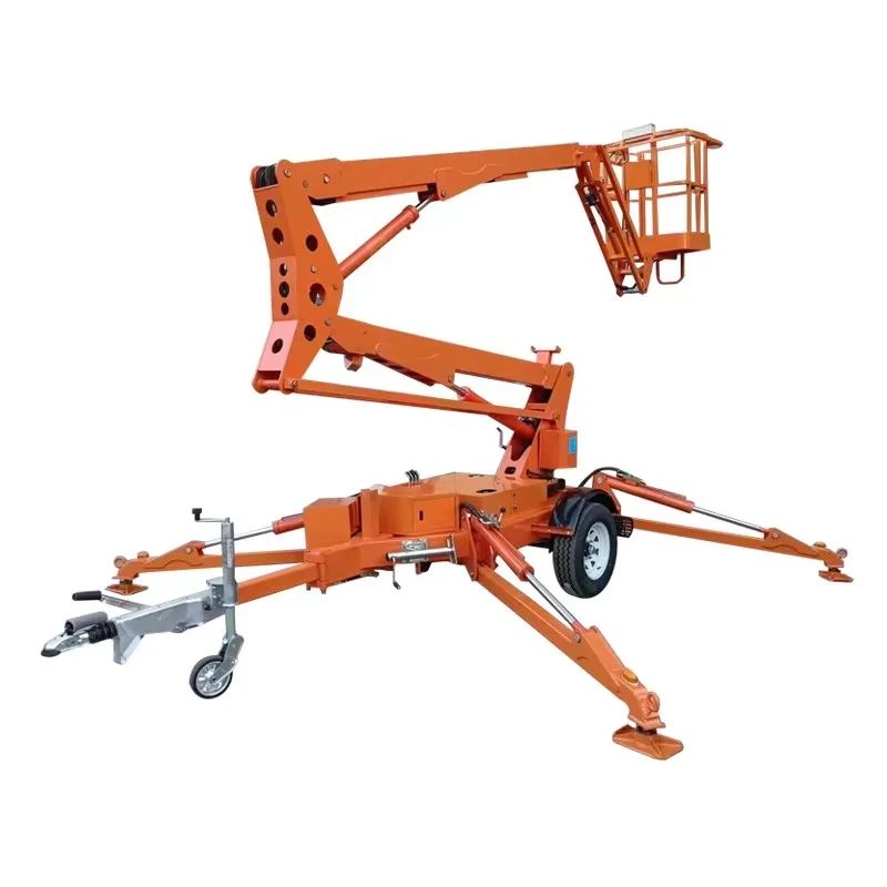 SUNTOP STBL Automatic Leveling Device Street Light Maintenance Curved-Arm Spider Truck Traction Aerial Work Boom Lift 22m 20m