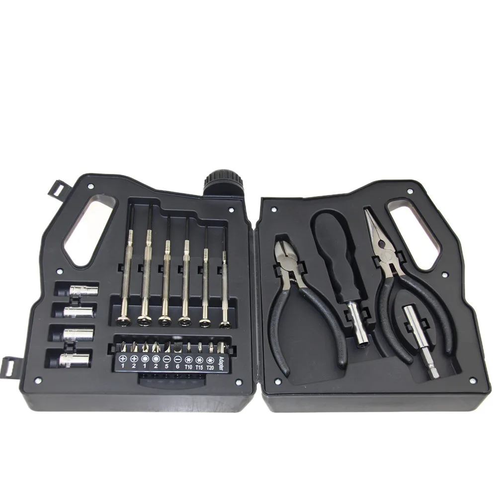 Home oil pot shape hardware tool set Free oil pot type 23-piece tool set Household carbon steel