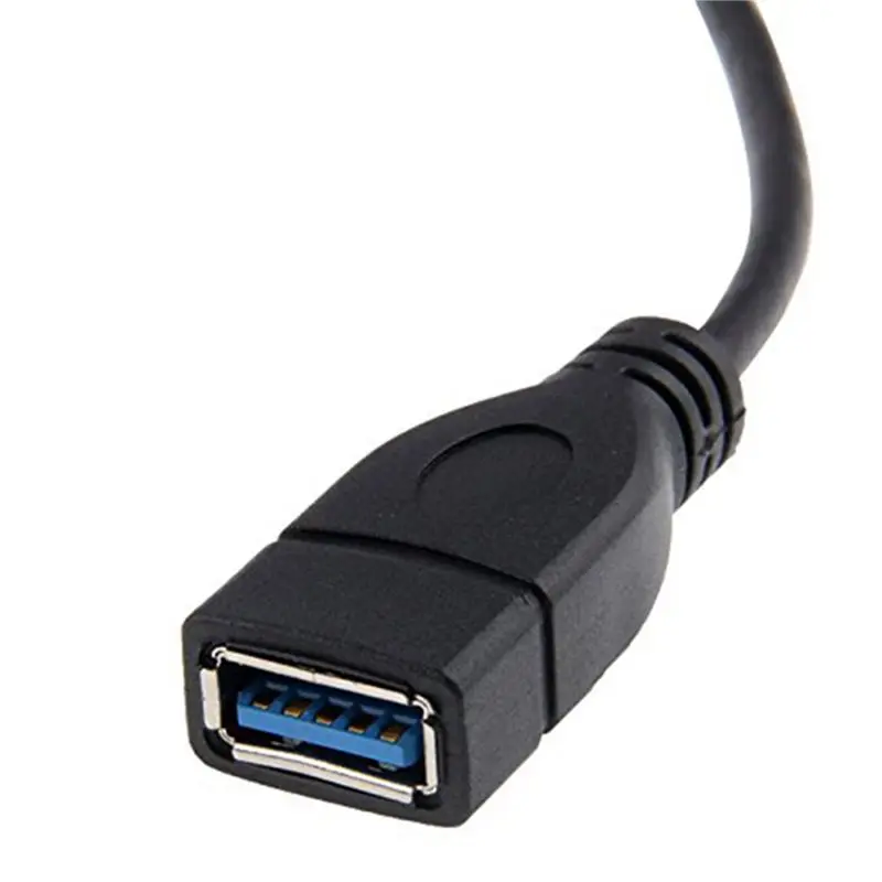 10X USB 3.0 Right Angle 90Degree Extension Cable Male To Female Adapter Cord, 20Cm-Y18A