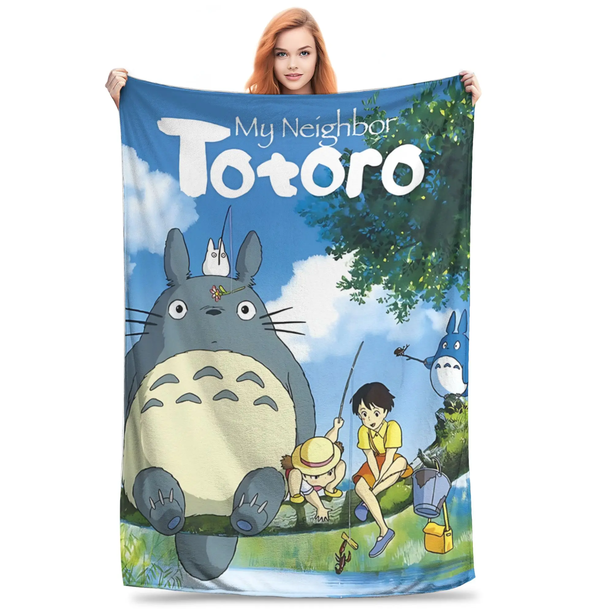 1PC home Cutecore My Neighbor Totoros  Blanket Super Cosy Plush Home Living Room Sofa halloween
