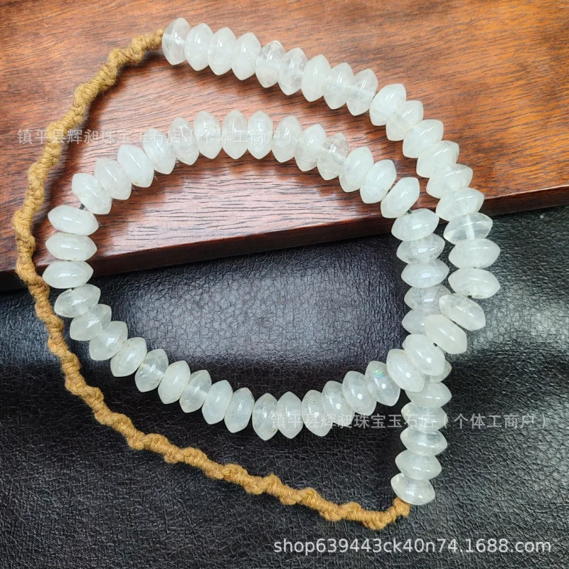 Antique collection vintage sweater chain, hand-held prayer beads, Buddhist beads, old crystal spacers, loose beads, accessories,