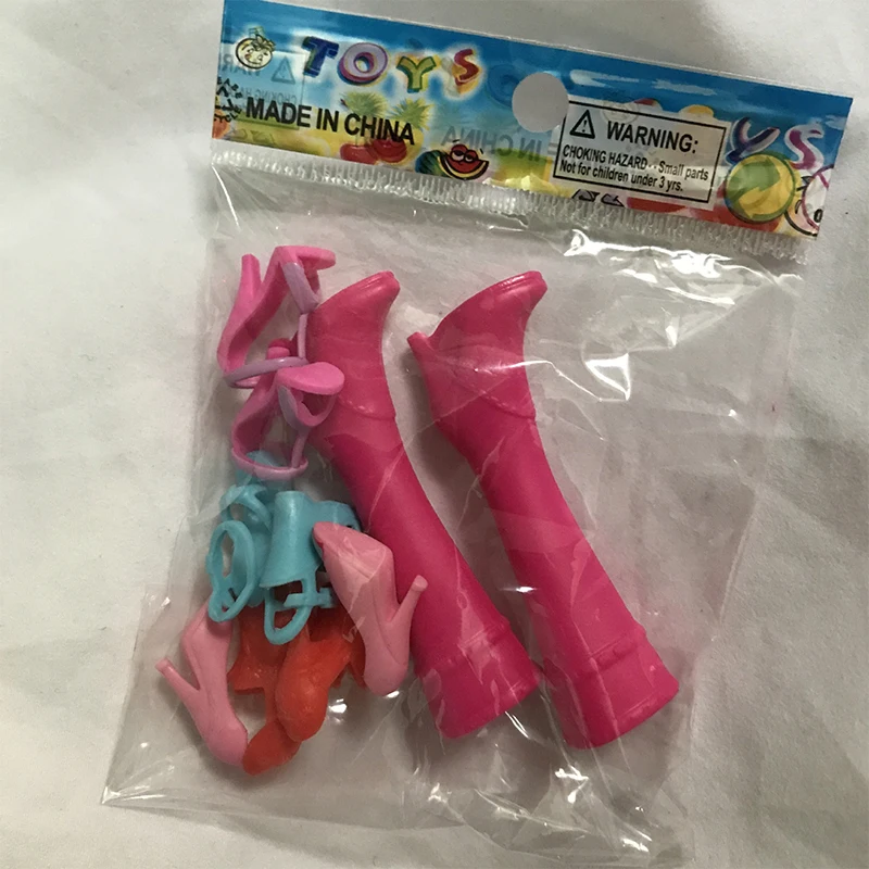 5 paia di scarpe da bambola per bambola mostro scarpe con tacco alto 29 cm accessori per bambole giocattolo