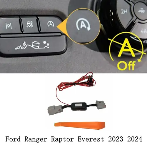 Sistema de arranque y parada automática, eliminador de dispositivo de apagado, interruptor de relé, Cable de enchufe de cierre para Ford Ranger Raptor Everest 2023 2024