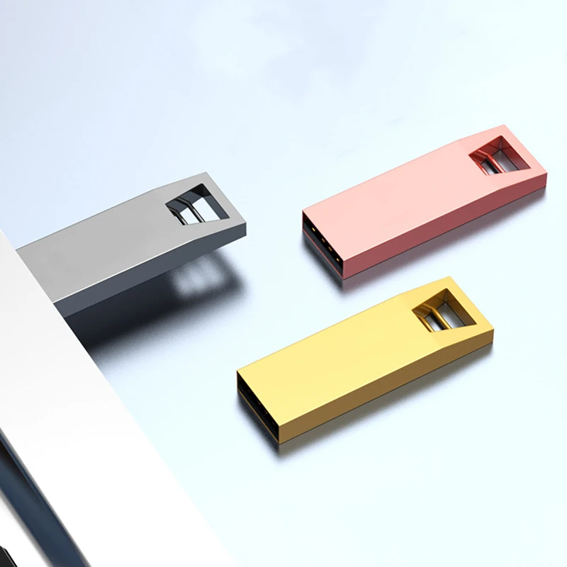Бесплатная индивидуальная лазерная гравировка логотипа, цветной металлический модный кулон, флэш-накопитель USB2.0, 4 ГБ, 8 ГБ, 16 ГБ, 32 ГБ, 64 ГБ, 128 ГБ, карта памяти
