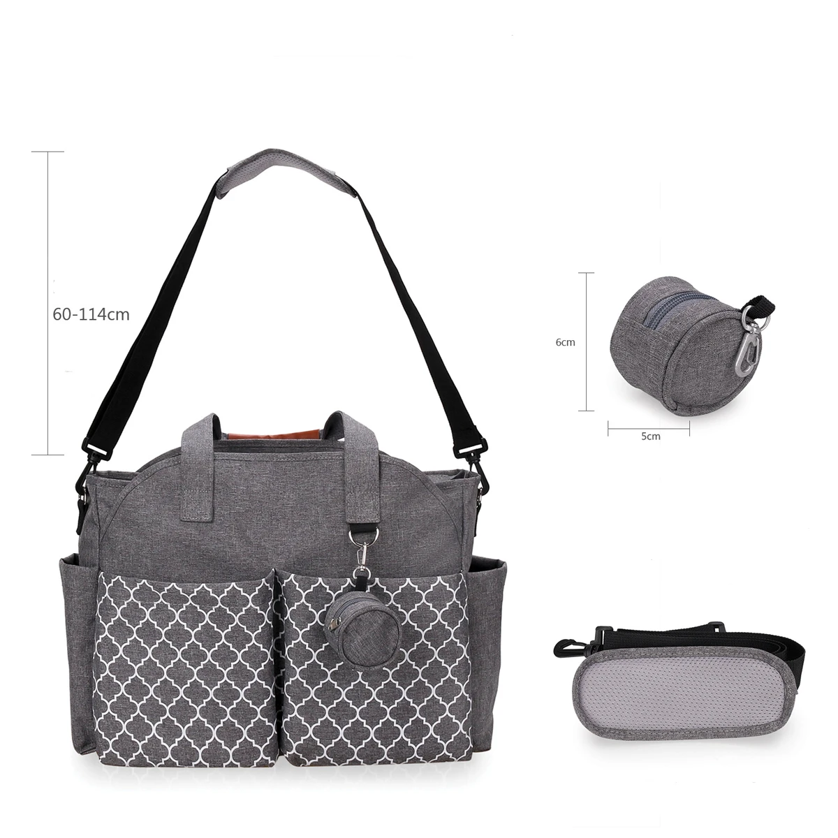 1pc Handheld shoulder mommy bag mother and baby travel outdoor mommy bag