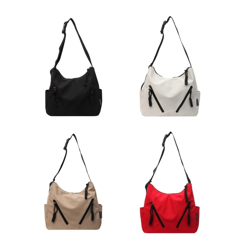 All-matching Shoulder Bag for Women Large Capacity Commuting Bag Solid Color Bag Simple Casual Crossbody Bag