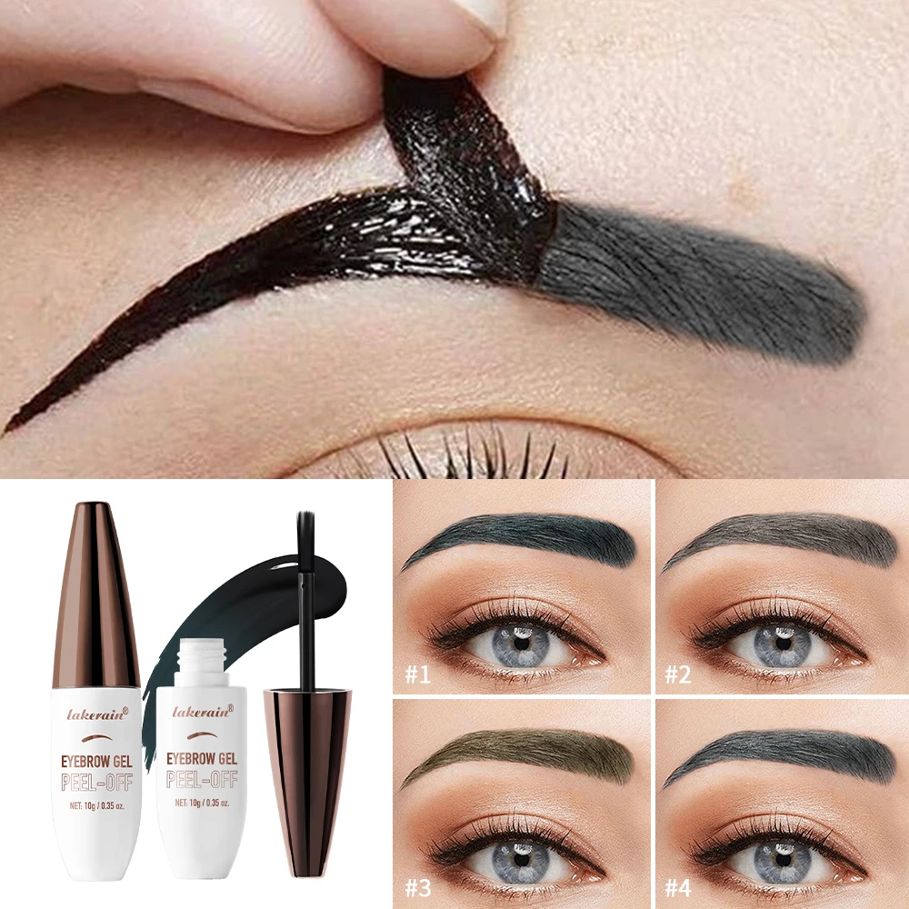 Peel Off Eyebrow Gel Tattoo Tint Semi Permanent Brow Tint, Waterproof, Transfer-proof, For Fuller & Defined Looking Brows
