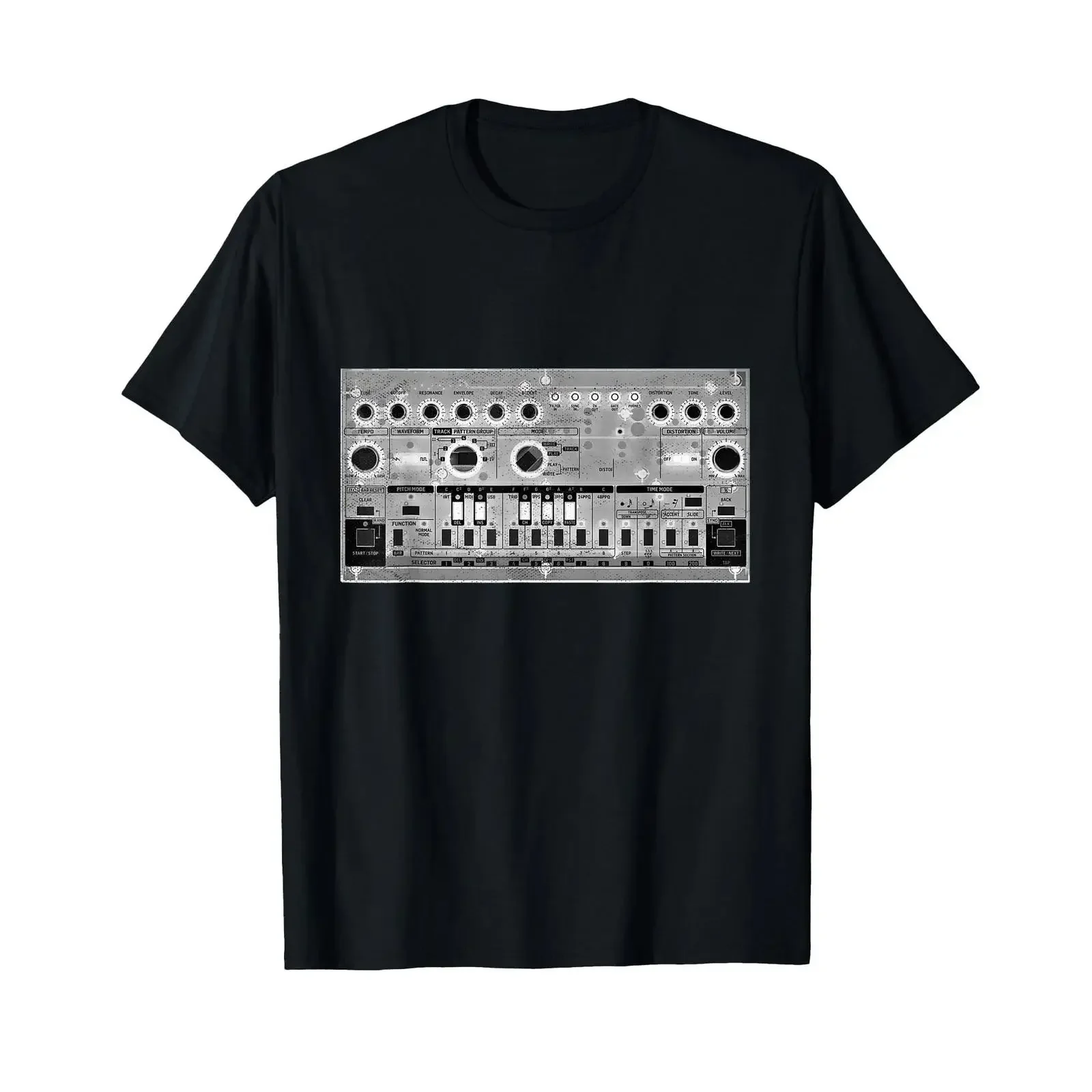 Analogue Synthesizer Electronic Music Modular Life T Shirt vintage Washed Stylish homme Soft Stretched designer clothes