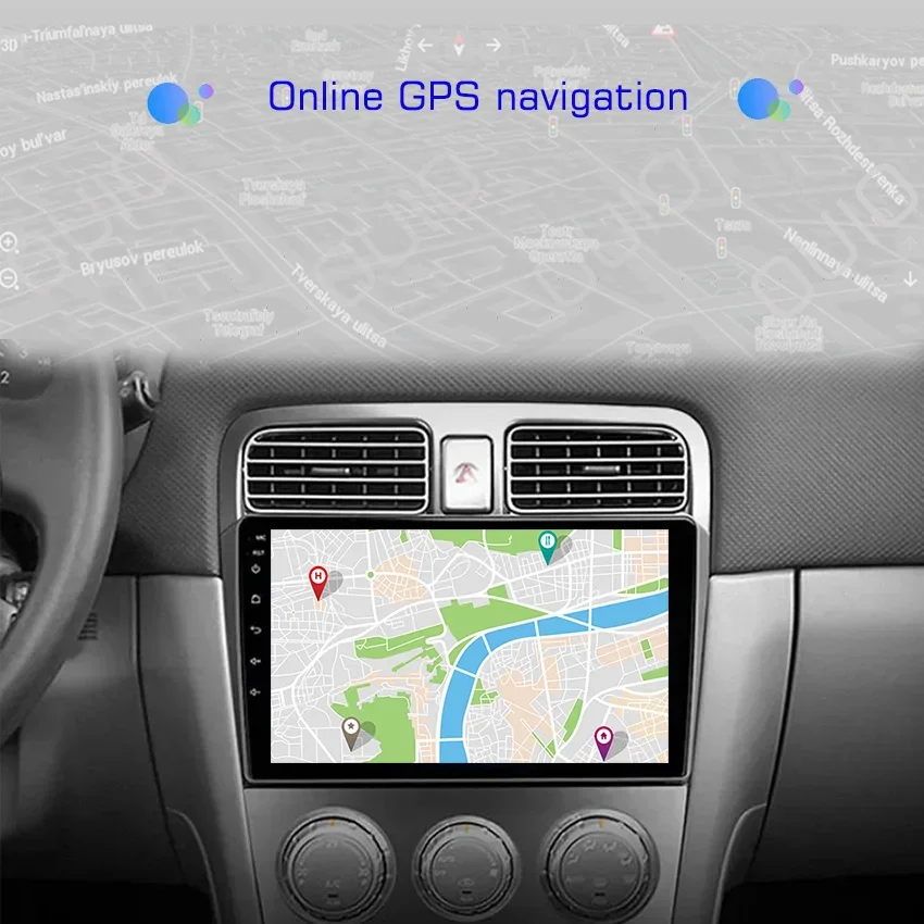 أندرويد 13 راديو لسوبارو فورستر SG 2004 2005 2006-2008 سيارة ستيريو مشغل وسائط متعددة Carplay السيارات لتحديد المواقع والملاحة DSP 48EQ