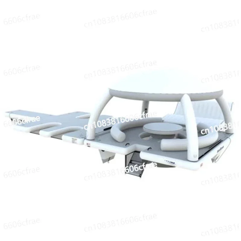 Inflatable Floating Table Leisure and Entertainment Bar Awning Sofa Floating Out of The Sea Floating Mat Platform