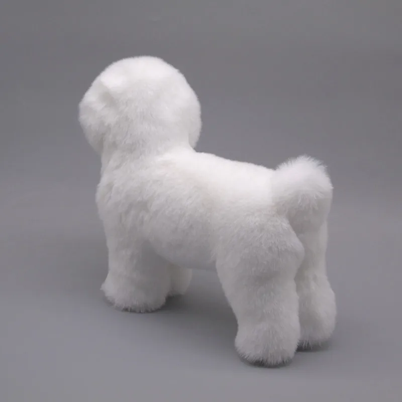 Imagem -03 - Simulação Plastic & Furs Bichon Frise Dog sobre 26*11*23cm Modelo Artesanato Decoração de Casa Presente P058