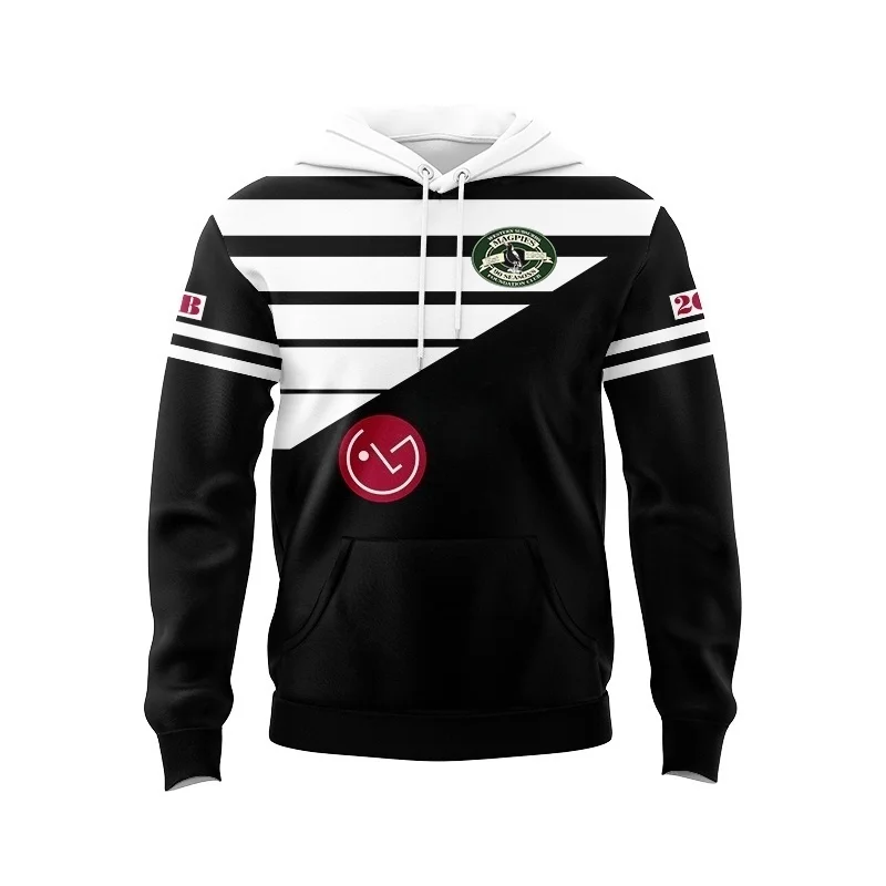 Retro jersey Magpie Eagles Sharks men's hoodie hooded rugby shirt size s-5XL 