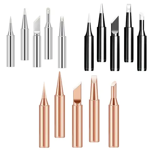 Copper Soldering Iron Tips Set 5pcs GOOGZON