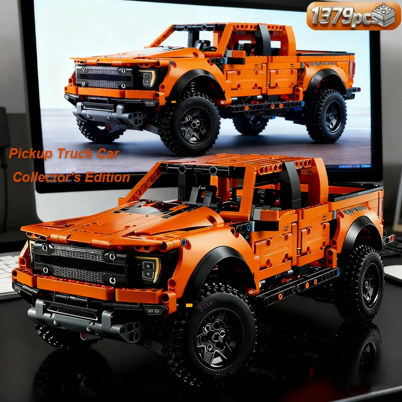 قطع التعليمية اللبنات F-150 شاحنة صغيرة سباق MOC 42126 التكنولوجيا اللبنات نموذج سيارة ألعاب مكعبات الاطفال هدية #1