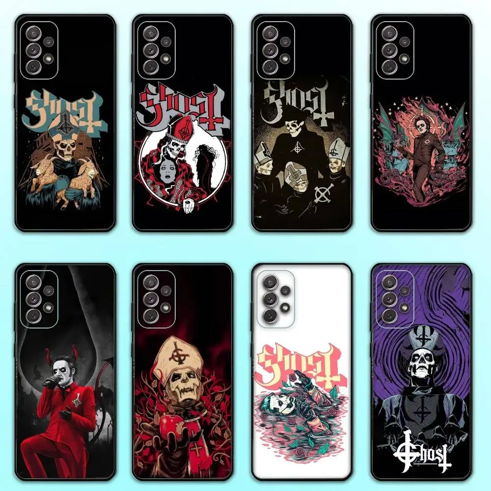 

Band G-Ghost Papa IV Phone Case For Samsung S 25,24,23,22,30,21,10,9,Ultra,Plus,Lite,FE,4,5 G Soft Black Case