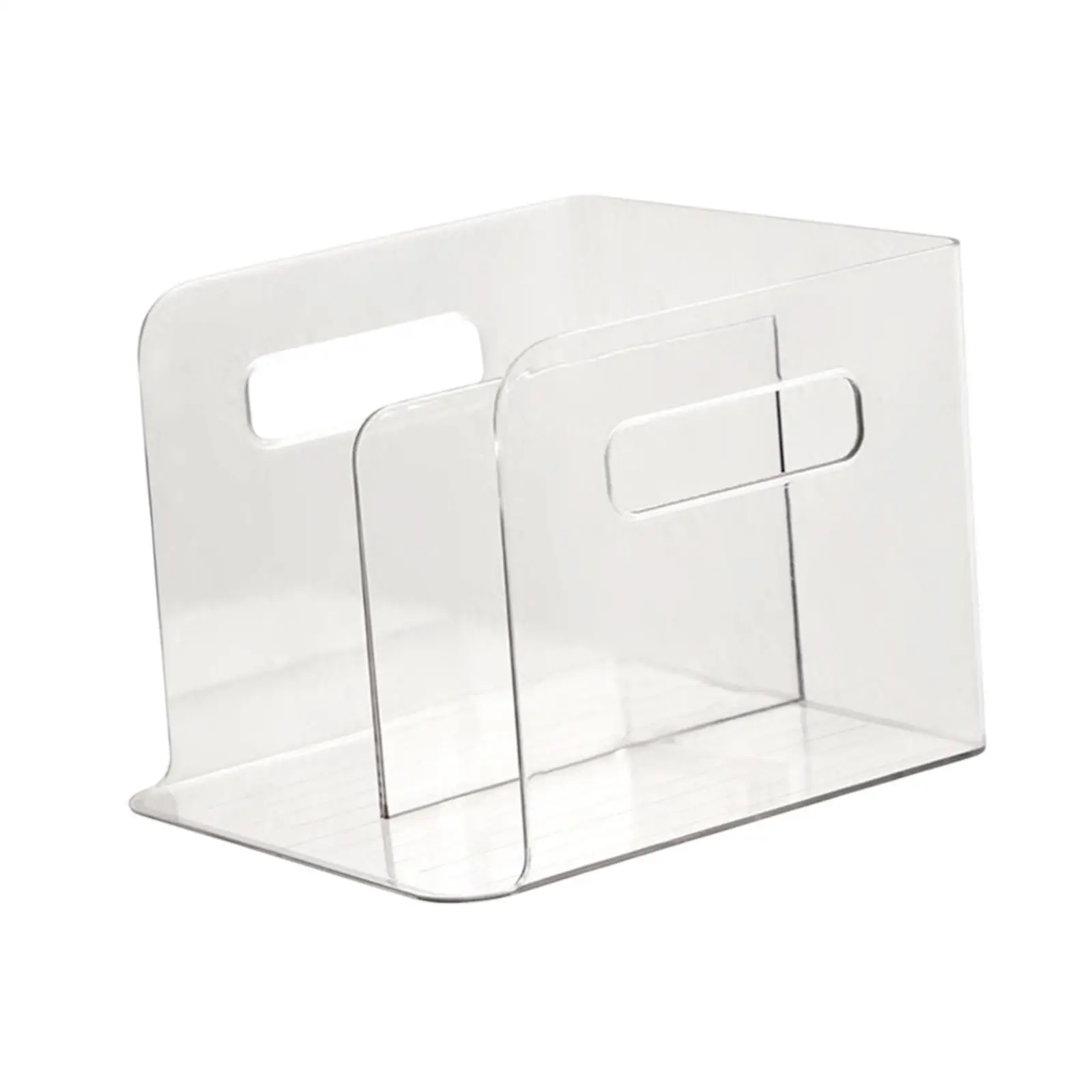 Clear Desktop Bookshelf File Holder Modern Book Shelf Tabletop Book Storage Rack for Study Room Countertop Documents CD Books