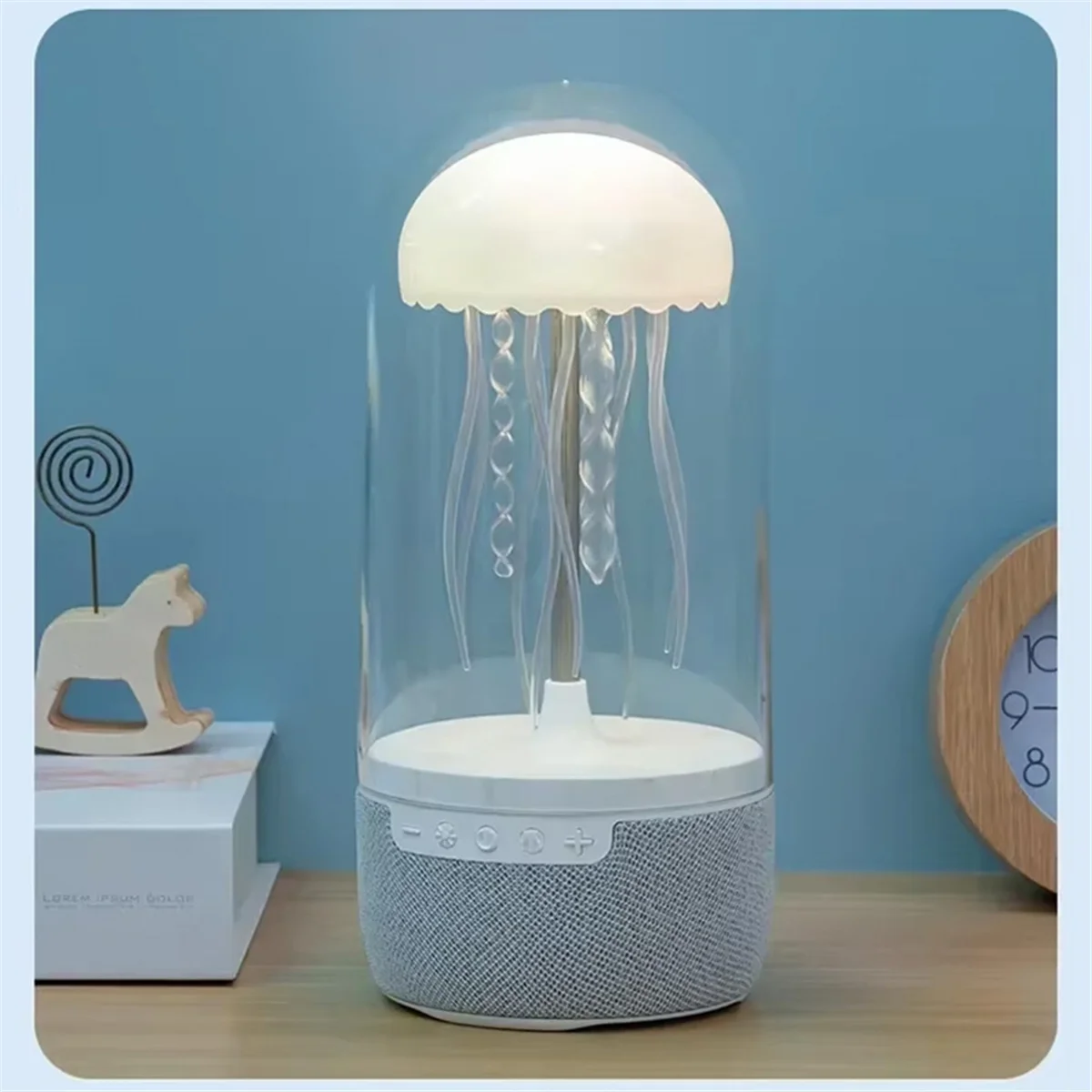

Efficient Jellyfish Lamp Bluetooth Speaker - Colorful HiFi Stereo 3D Surround