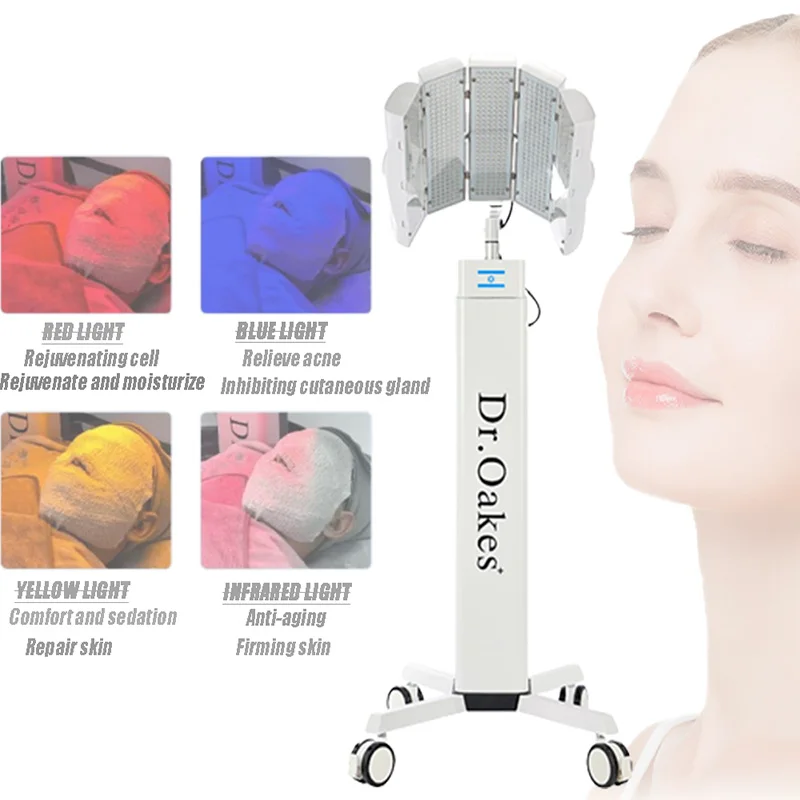 Professional Anti-aging Beauty Machine Face Lifting Skin Rejuvenation Wrinkle Removal Acne Treatment 4 Colors Care Salon Device