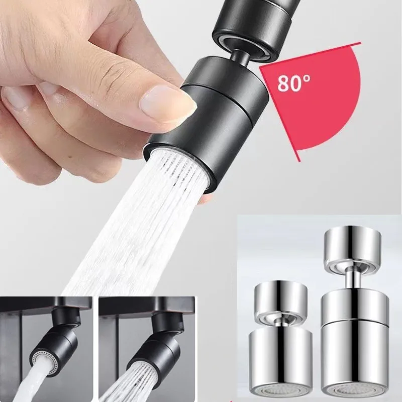 Nowy 2-trybowy filtr głowicy natryskowej do kranu kuchennego z możliwością regulacji 360 °   Obrotowa dysza kranowa typu Splashback Bubbler Aerator do zlewu kuchennego