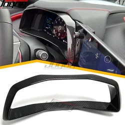 Real Carbon Fiber Dashboard Speedometer Gauge Cluster Cover Trim For C8 Corvette Stingray Z06 Z51 Coupe HTC Convertible 2020-25