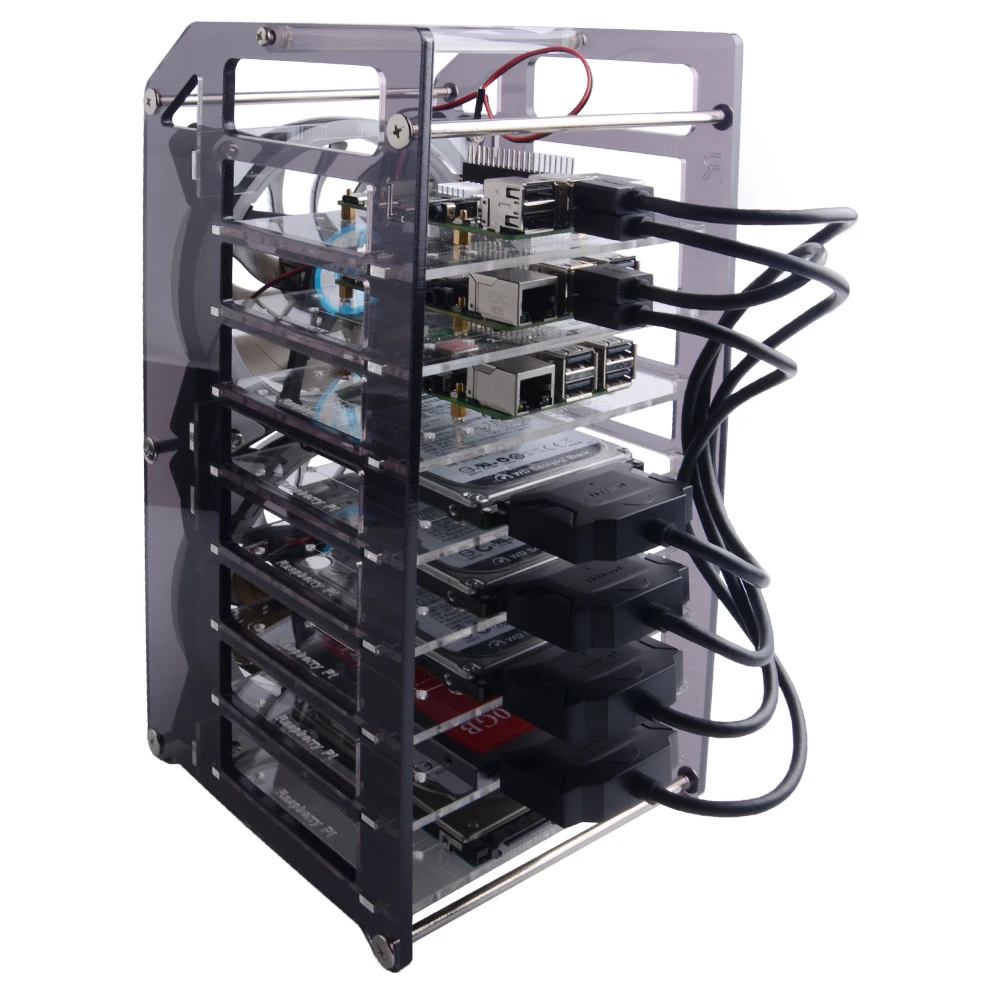 

8-Layers Cluster Case Designed For Raspberry Pi / Jetson Nano